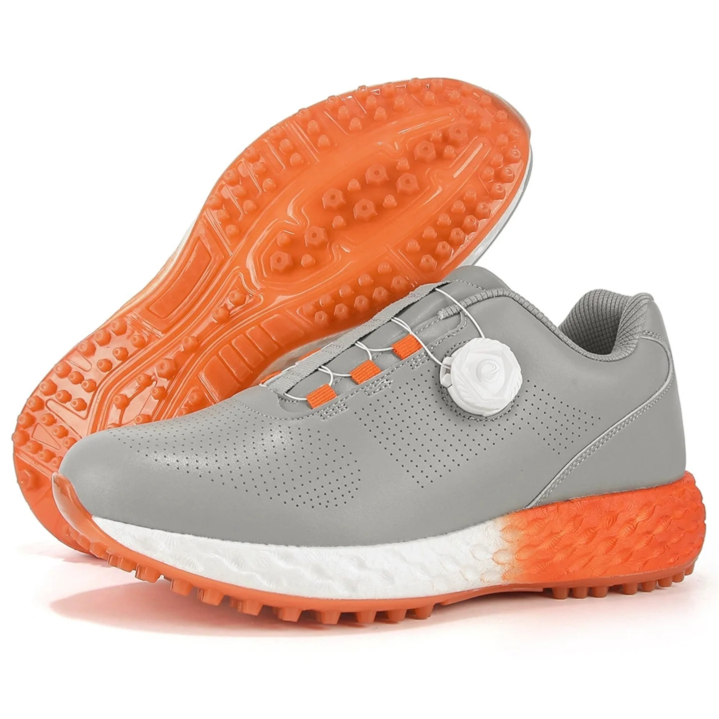 Men's Golf Shoes Professional Large Size Breathable Comfortable Athletic Sneakers Outdoor Sports Anti-Slip Training Spiked Shoes
