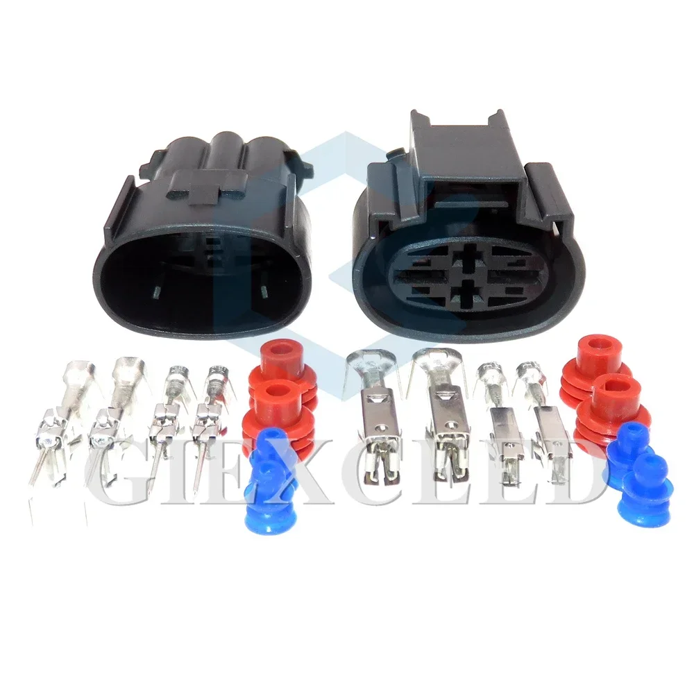 

4 Pin Auto Pump Assembly Wiring Socket 3.5 6.3 Series Composite Connector AC Assembly For VW Car Cab Start Relay Plug