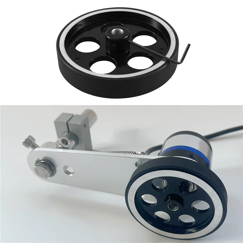 

Industrial Aluminum Rubber Measuring Encoder Meter Wheel For Industrial Encoder Encoder-AT64