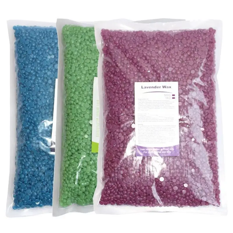 500g Waxing Wax Beans For Hair Removal Full Body Hot Film Hard Depilatory Wax Beads For Wax Heater Machine Hard Wax Beans