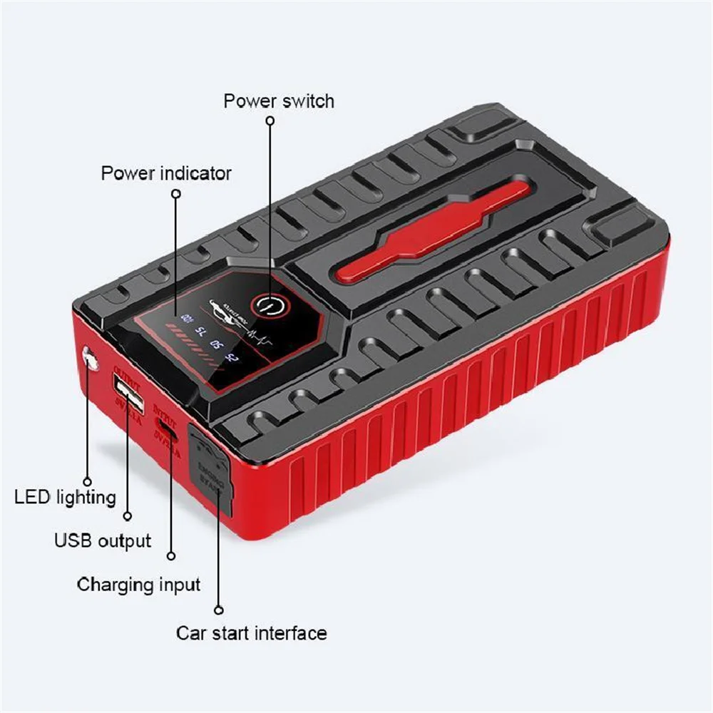 Car Jump Starter Power Portable 49800mAh Booster Jumper Box Power Bank Battery Charger for Petrol Cars 6.0L or Diesel Cars 4.0L