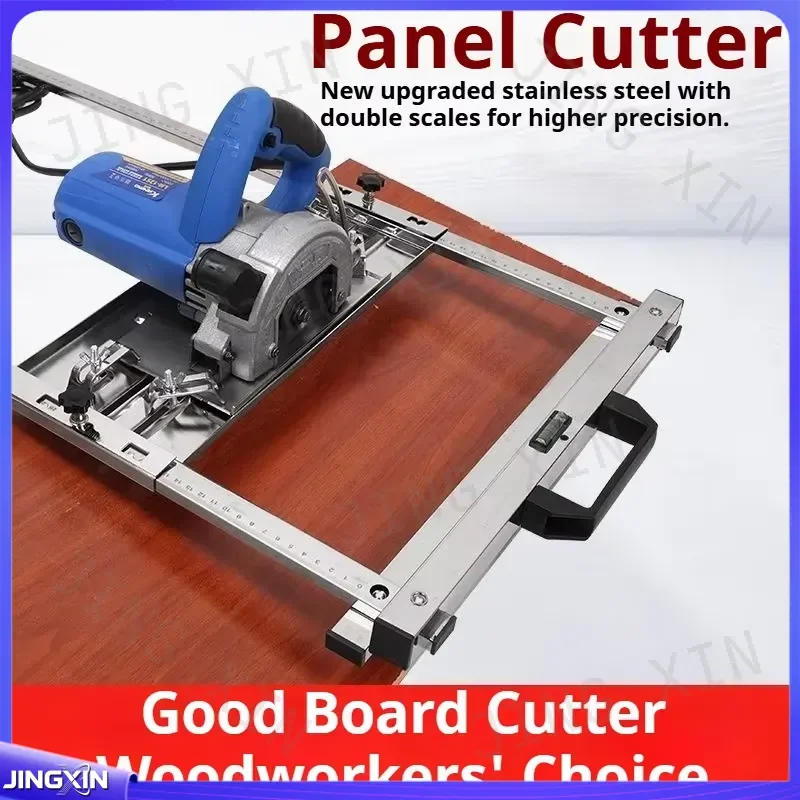 Custom for Handheld Electric Circular Saw Portable Wood Cutting Machine Stainless Steel Base Dual Scale Panel Cutter