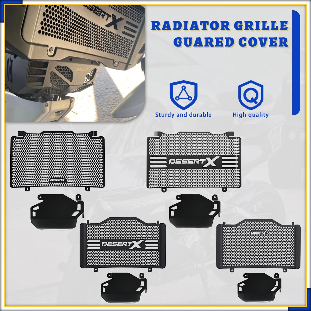 

Motorcycle Desert X Rally 2024~2025 Radiator Guard and Cylinder Head Guard Complete Set FOR DUCATI DesertX 2022 2023 2024 2025