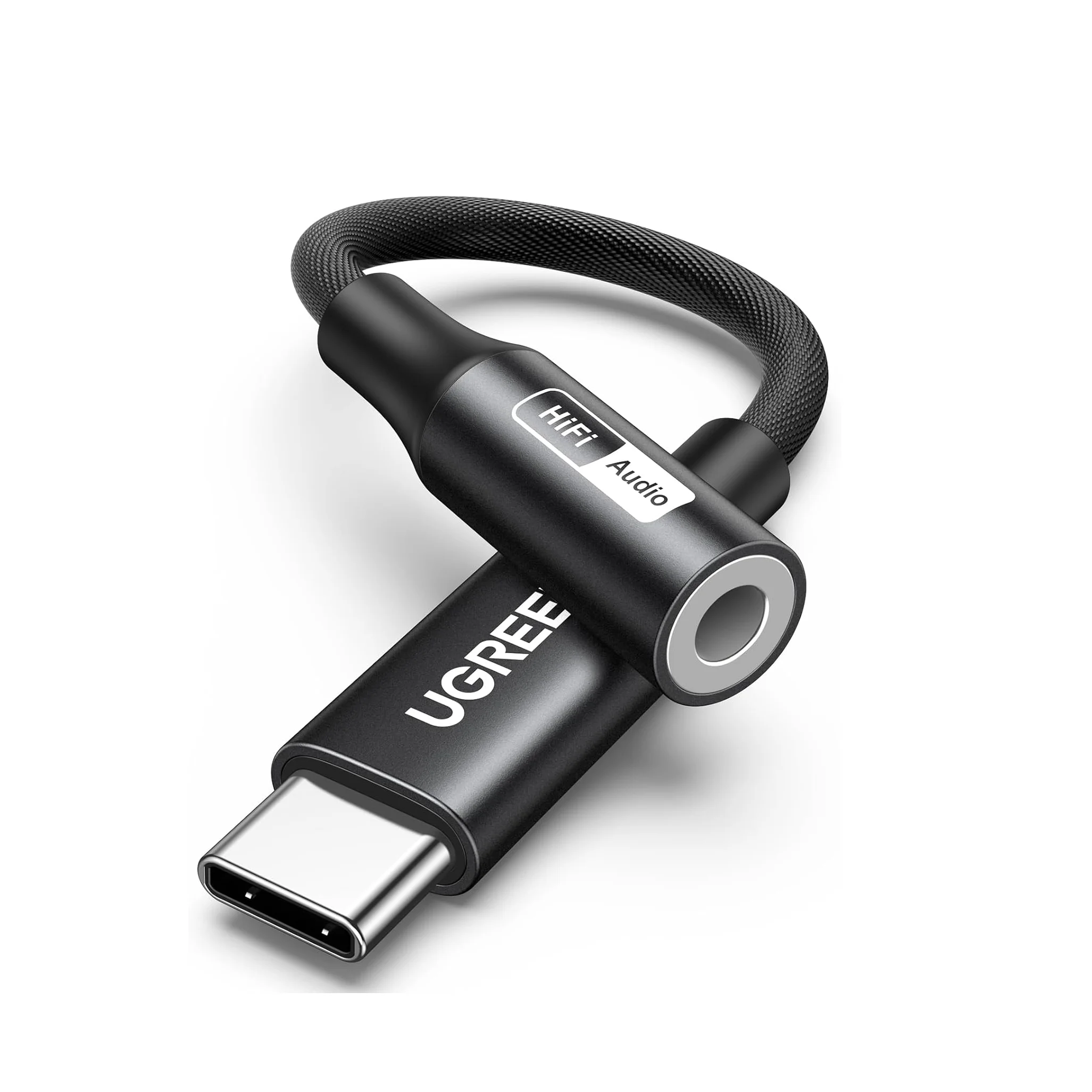 

Аудиоадаптер UGREEN USB C на 3,5 мм, Hi-Res 32 бит/384 кГц USB C к Aux Dongle Hi-Fi разъем для наушников Кабель для iPhone