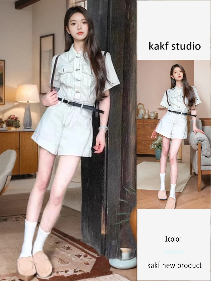 

n Ретро Спецодежда ort Sve Комбинезон Женский летний элегантный комбинезон небольшого размера с высокой талией и широкими штанинами