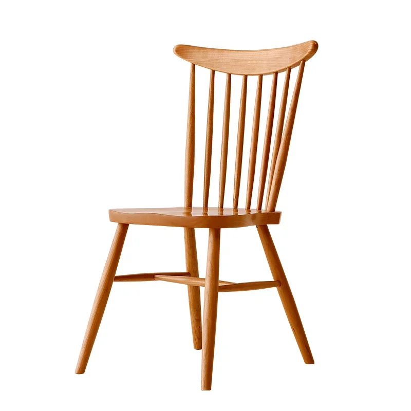 Solid Wood Dining Windsor Nordic Cherrywood  Chair Furniture home accessories  decoration