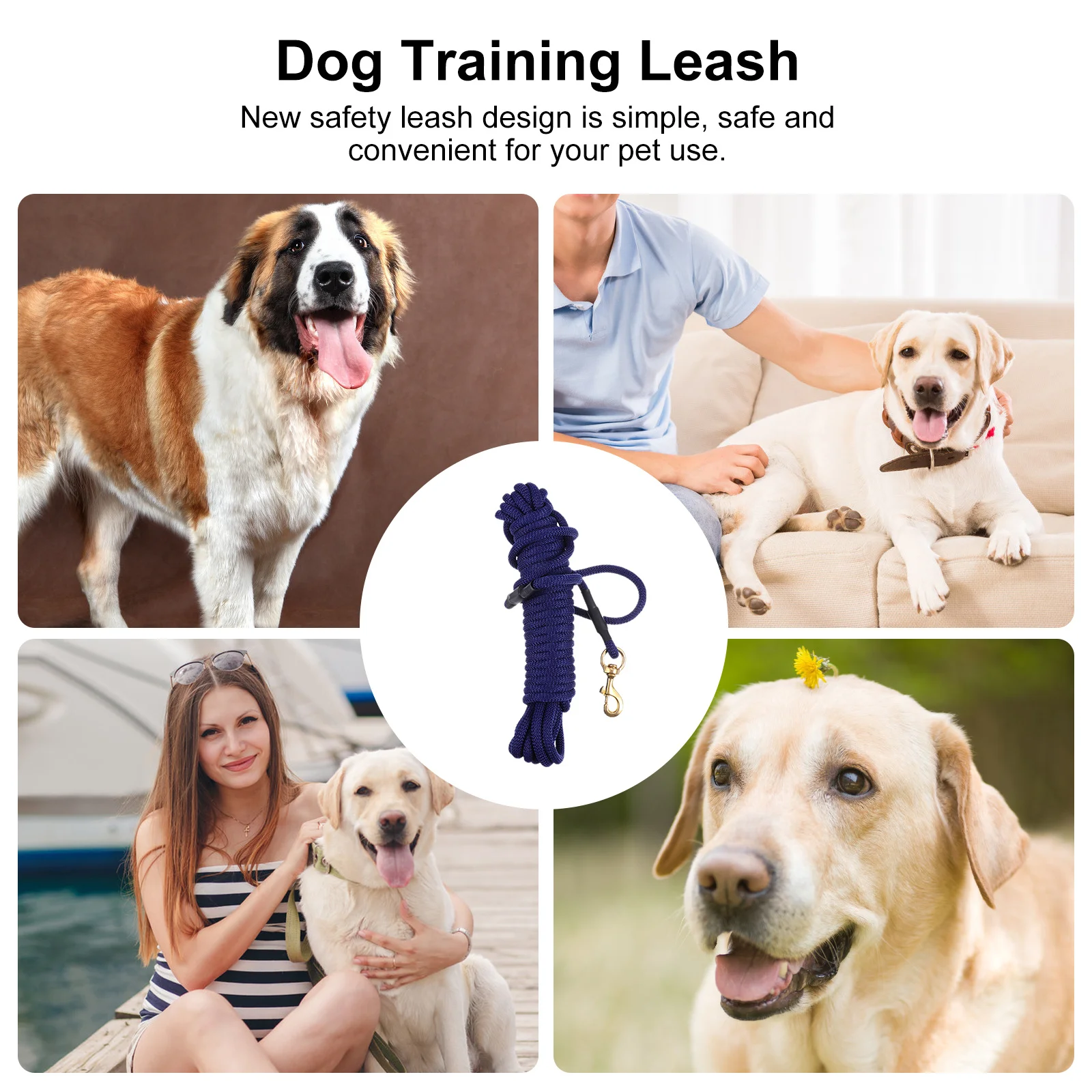 

10 Meter Super Strong Dog Leash Thick Rope for Outdoor Training Walking Large Pet Lead Leash Durable Wear Resistant