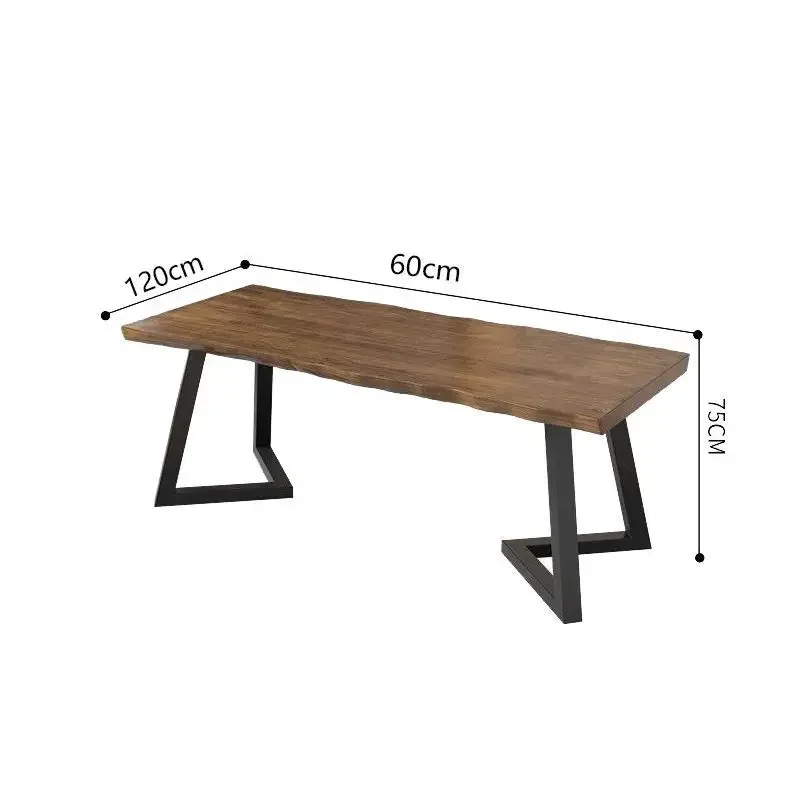 Solid wood desk Home  Simple modern long table Workbench Bedroom writing  Desktop computer
