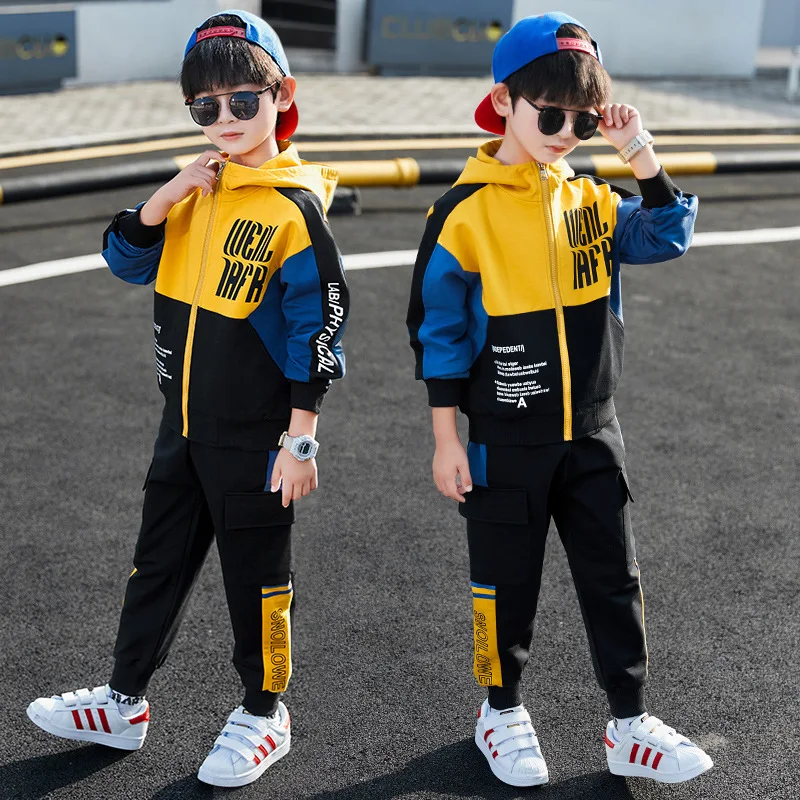 Spring Summer Autumn Boys Clothing Set Children Clothing Suits For Boys Clothes Kids Sport Tracksuit Sweatshirt and Pants 4-12T