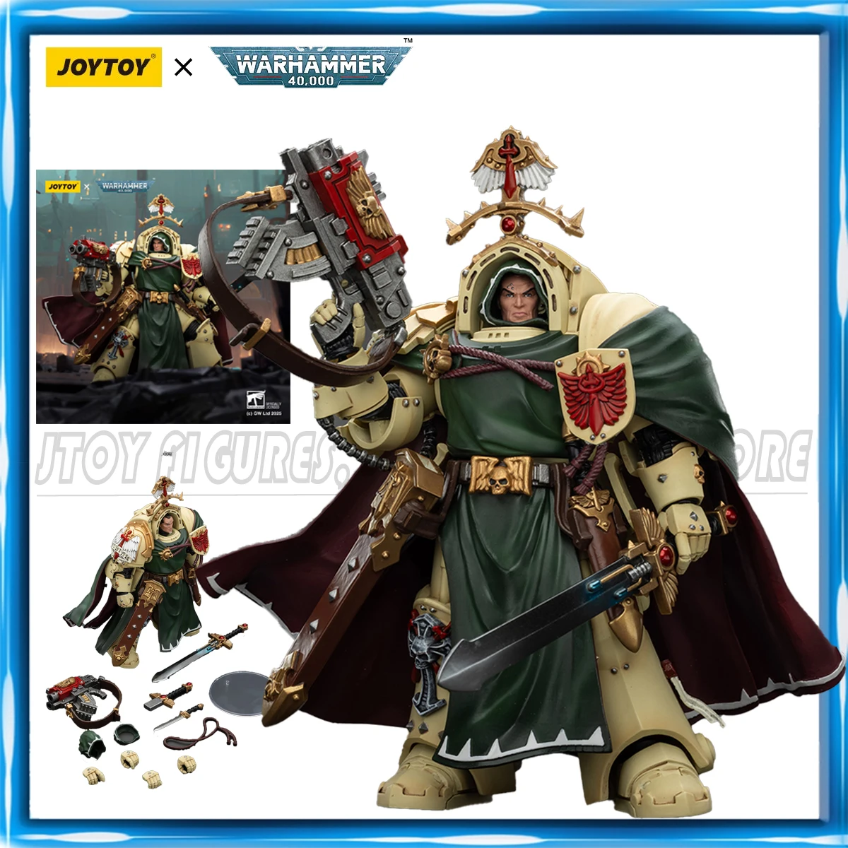 [Pré venda] JOYTOY 1/18 Action Figure Warhammer40K Anjos Escuros Belial Grande Mestre da Deathwing figura brinquedos