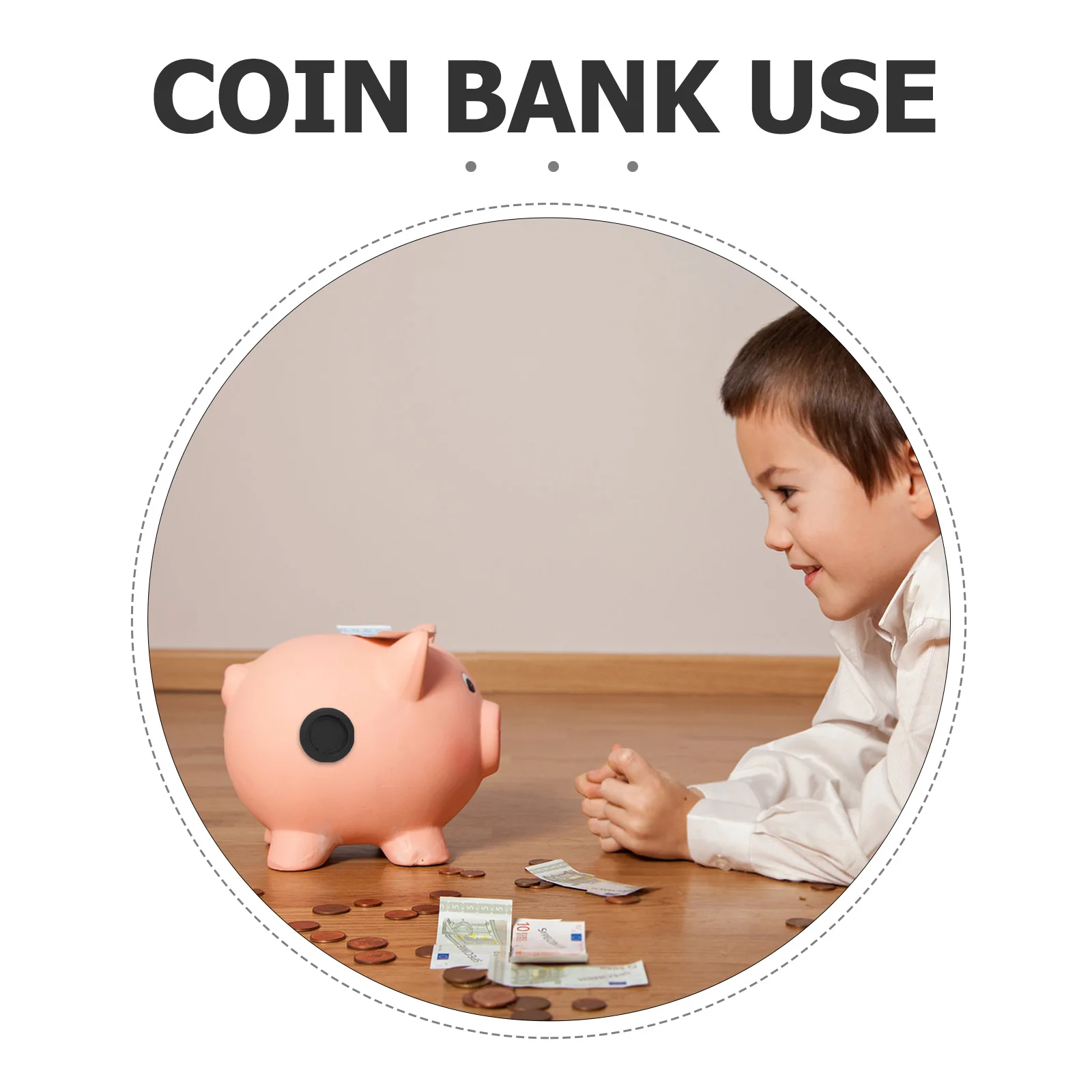 จุกยางนิ่มสำหรับกระปุกออมสิน 24 ชิ้น แบบสองชั้น ทรงกลม ใช้แทนจุกปิดรูกระปุกใส่เหรียญ