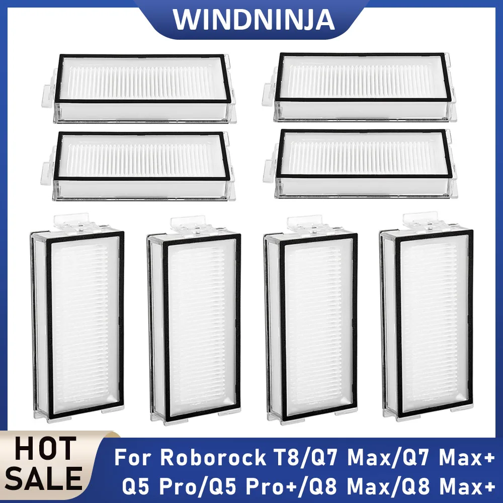 

For Roborock Hepa Filter Parts Compatible Q5 Pro/Q5 Pro+/Q5 Pro Plus/Q7 Max/Q7 Max+/Q8 Max/Q8 Max+/Q8 Max Plus/T8 Filter Screen
