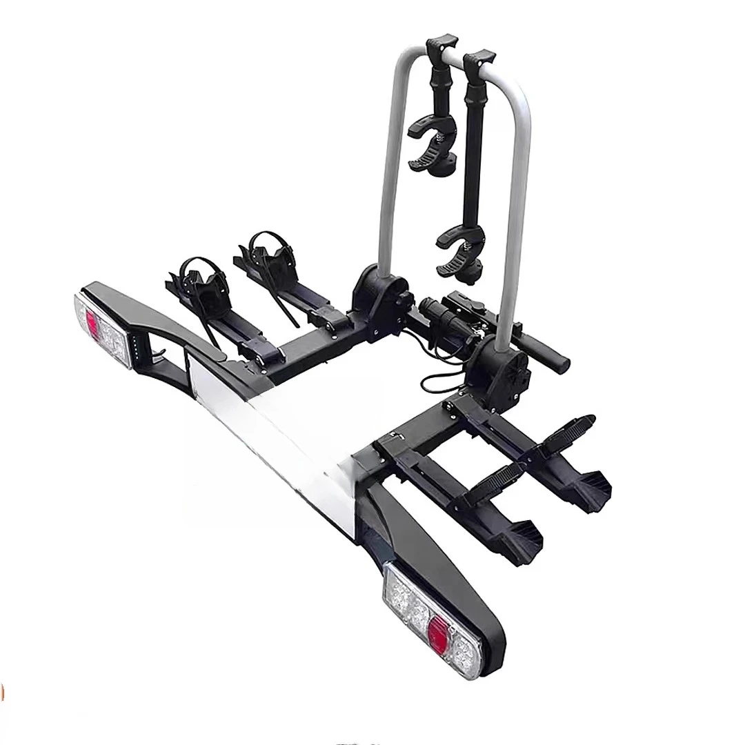 

Adjust and fold two or three bicycles, bicycle frame, car rear hanging back-mounted tail frame, can open the tailgate
