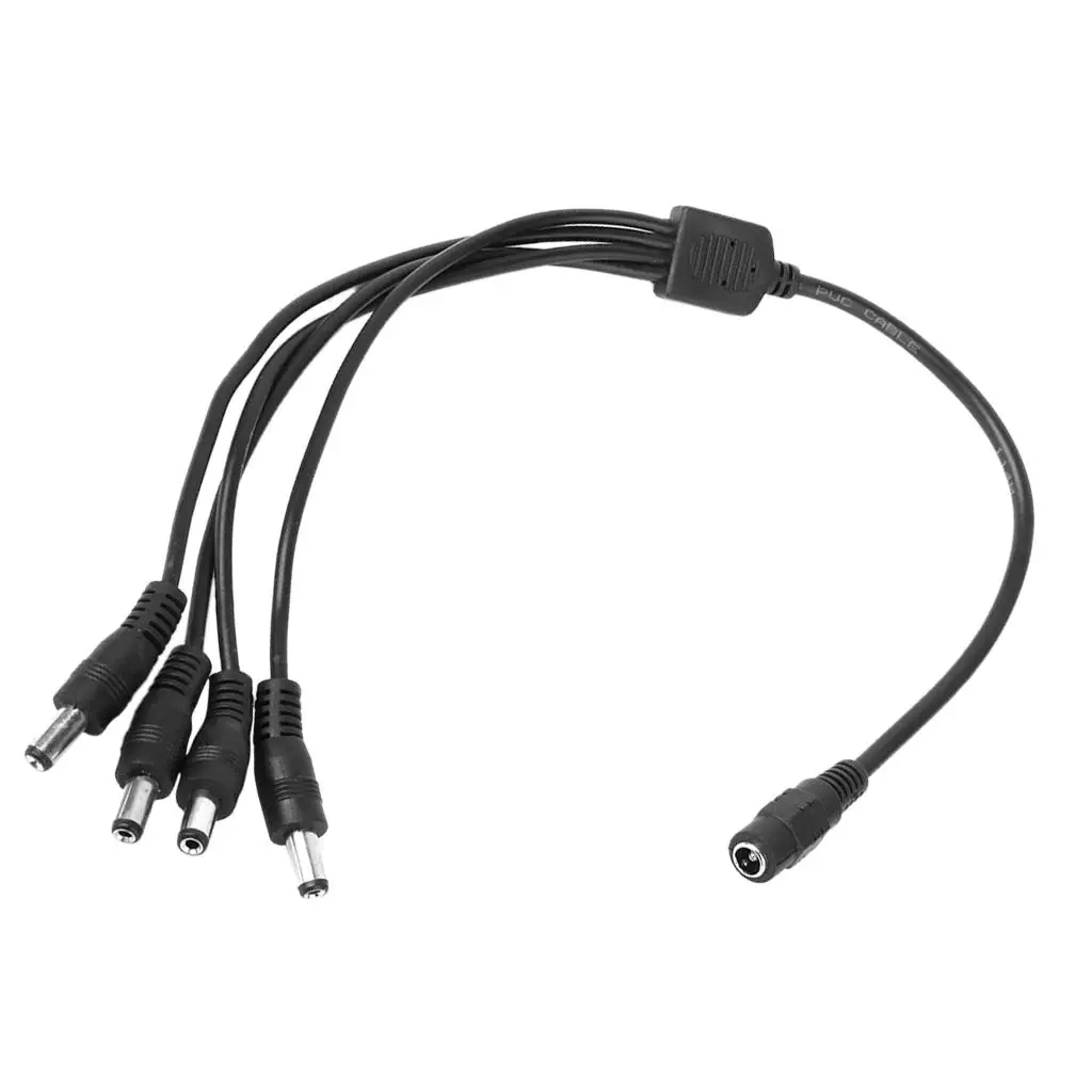 NEW Power Supply Adapter + 4 Split Power Cable for CCTV Security Camera DVR