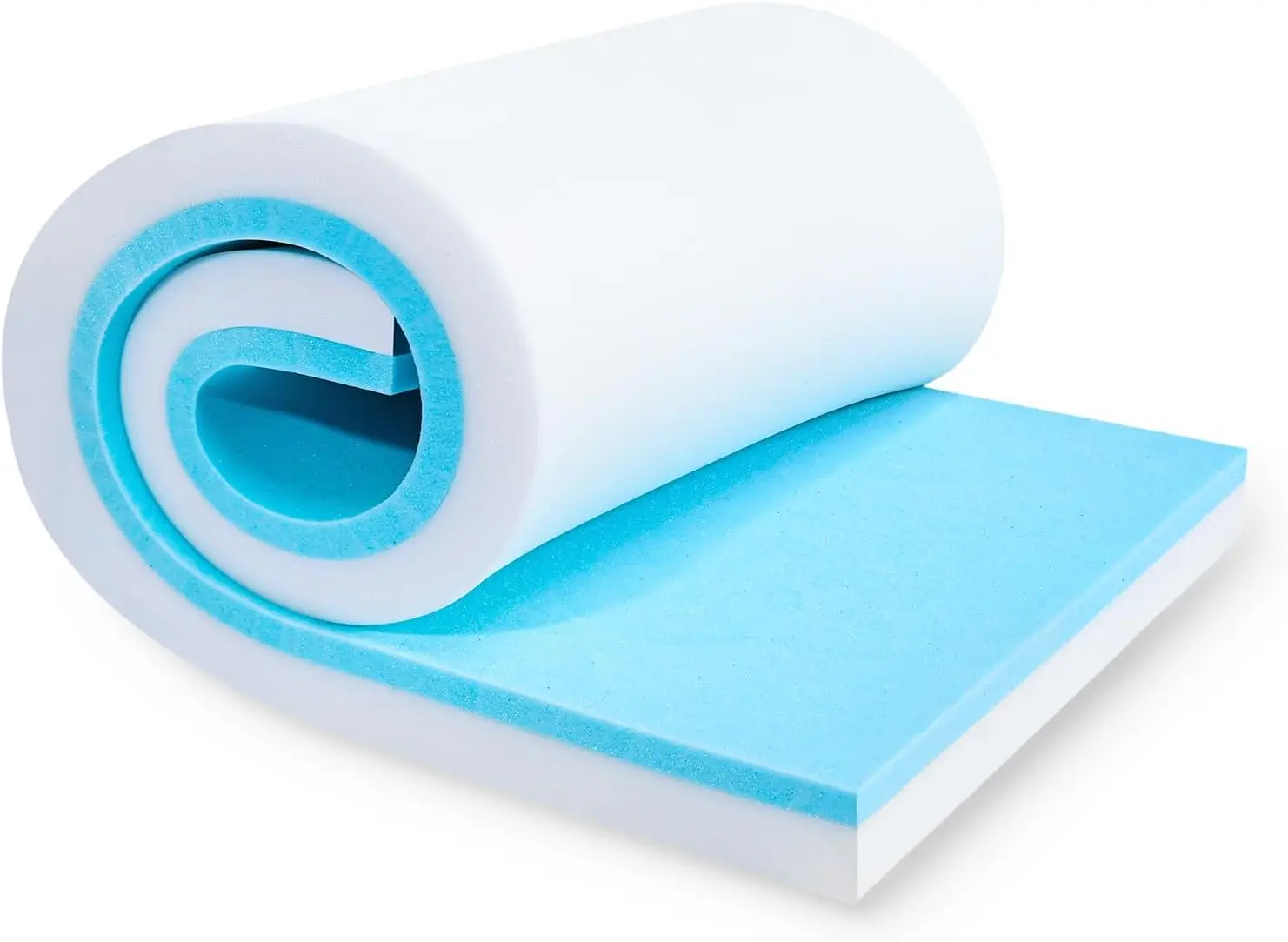 

High Density Gel Memory Foam Upholstery Pad 72x24x2 Inch Cut to Size Couch Cushion Support