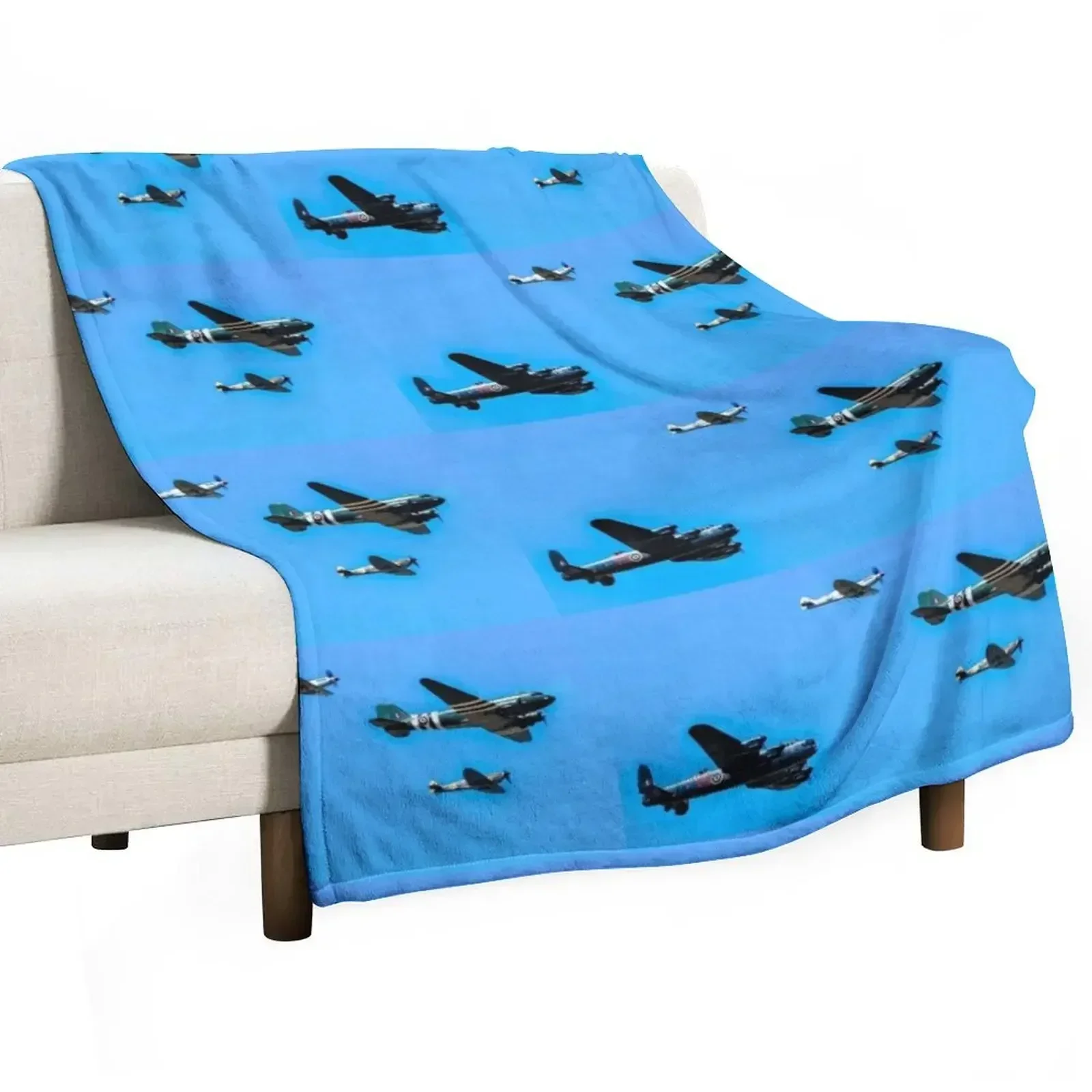 WW2 Planes Throw Blanket warm winter Shaggy Winter beds Blankets