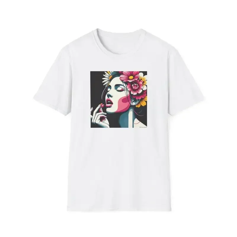 Camiseta Femenina Estilo Retro Boho Chic con Diseño Floral de los 70, Perfecta para Festivales