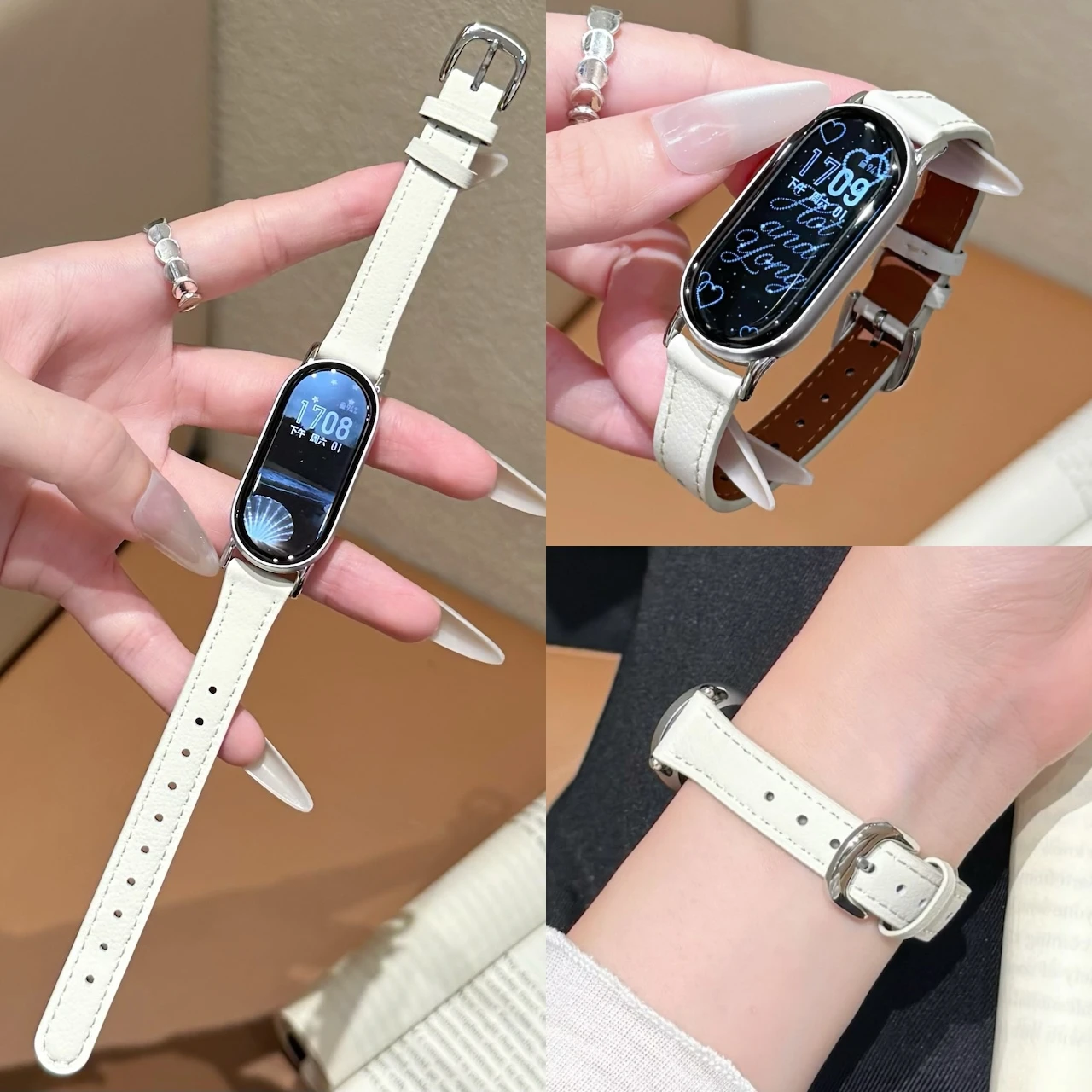 Элегантный тонкий кожаный ремешок для Xiaomi Band 8 9 10 Pro и Redmi Watch 4 5 6, двусторонний из натуральной кожи, 8 цветов, аксессуар для часов.