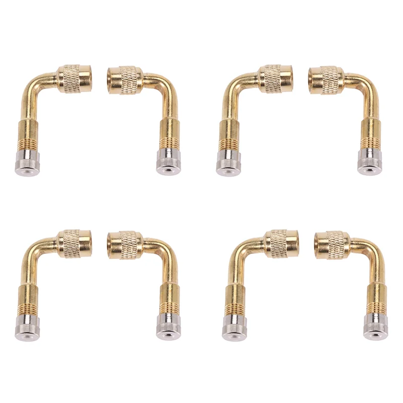 

8 шт., удлинительный клапан, адаптер-удлинитель, шина, 90 градусов, изогнутый металлический угол для велосипеда, мотоцикла, скутера