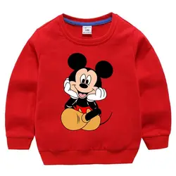 New Mitch Mouse Disney Girl Clothing Spring and autumn Long Sleeves for Children's T-shirt Girl Tops Quality Cotton Kids Clothes