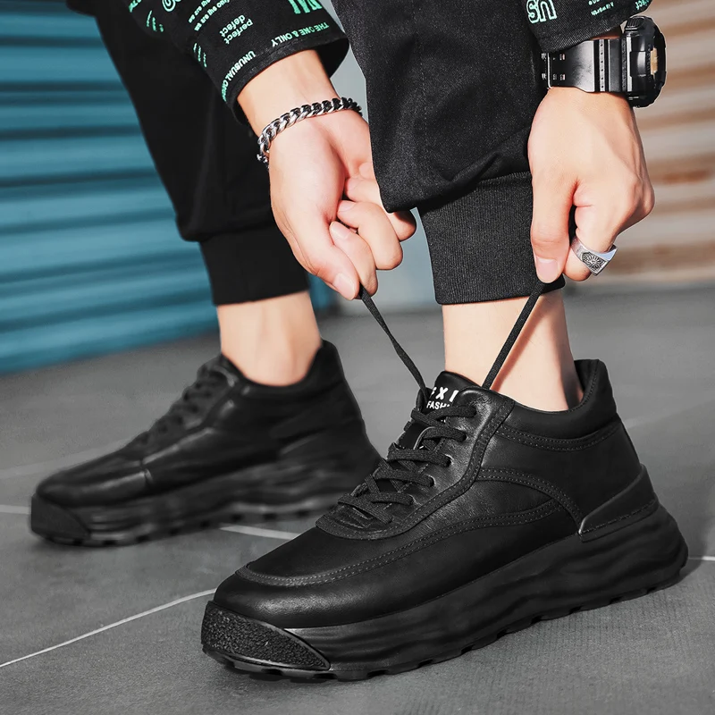 Men's Casual Shoes 2023 Thick Soles Trend Fashion Shoes Original Men's Sports Shoes Trading High-end Luxury Shoes Formal Shoes