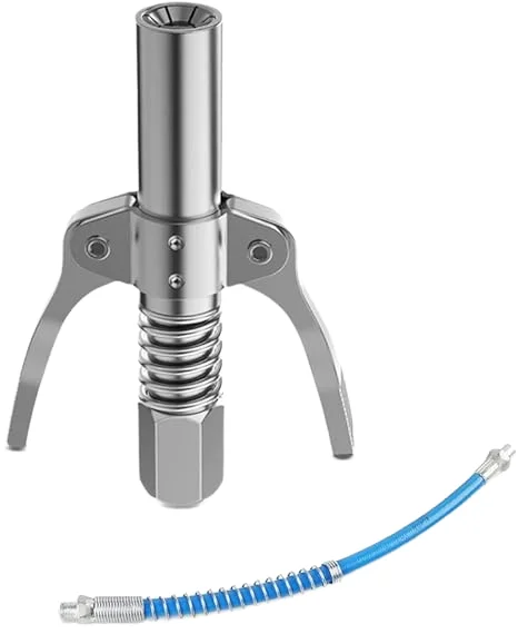 Industrial Grease Gun Coupler 1/8 NPT Oil Pump Quick Release Machine Tools 3-Year Warranty Car Syringe Lubricant Tip