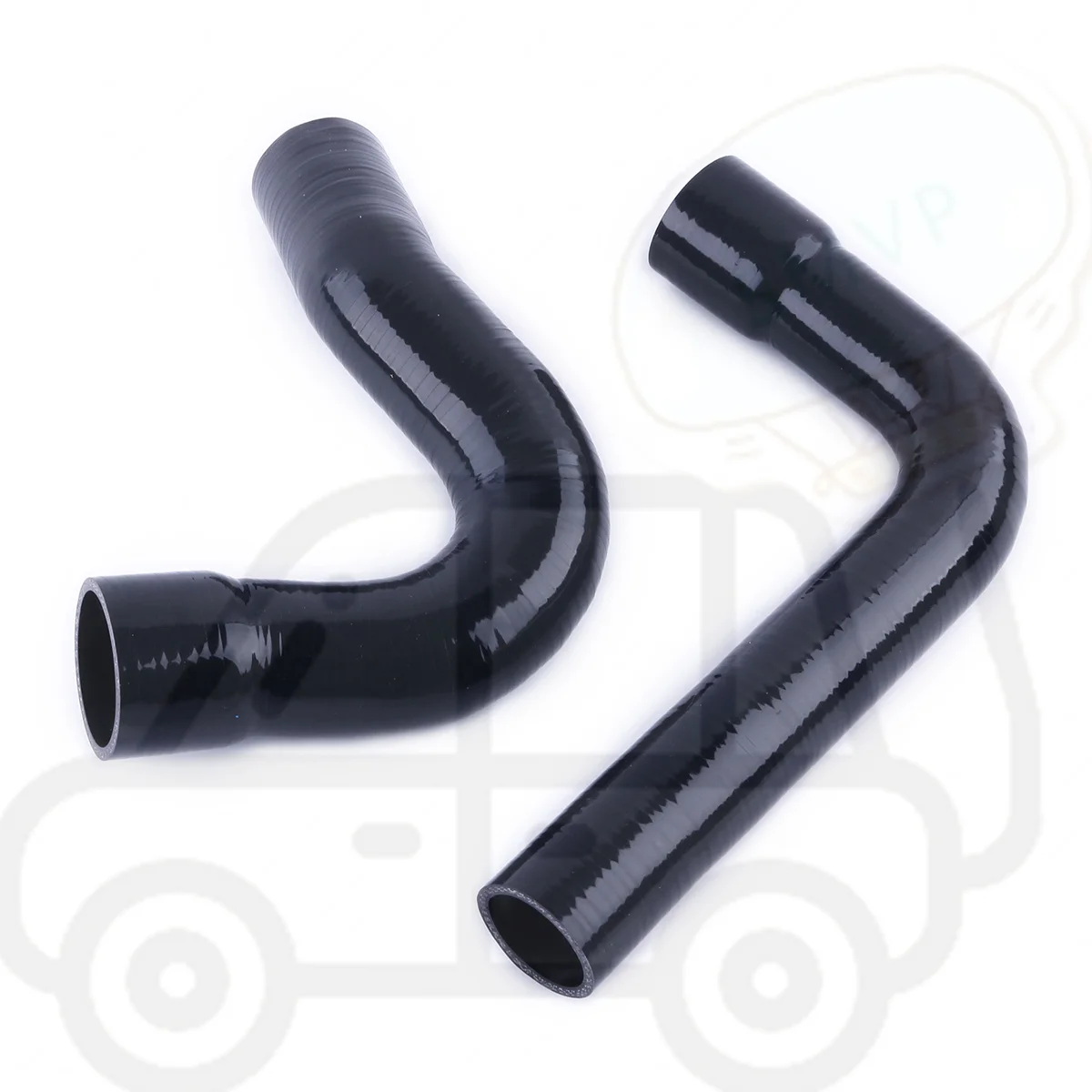 For 1967-1970 1968 1969 FORD Mustang / Falcon /Fairlane V8 2PCS Silicone Coolant Radiator Hose Replacement Part