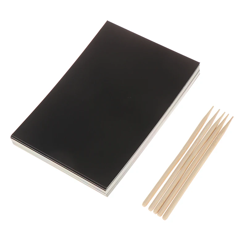 50 feuilles de papier d'art arc-en-ciel de couleur magique, bâtons de dessin pour peinture à la main