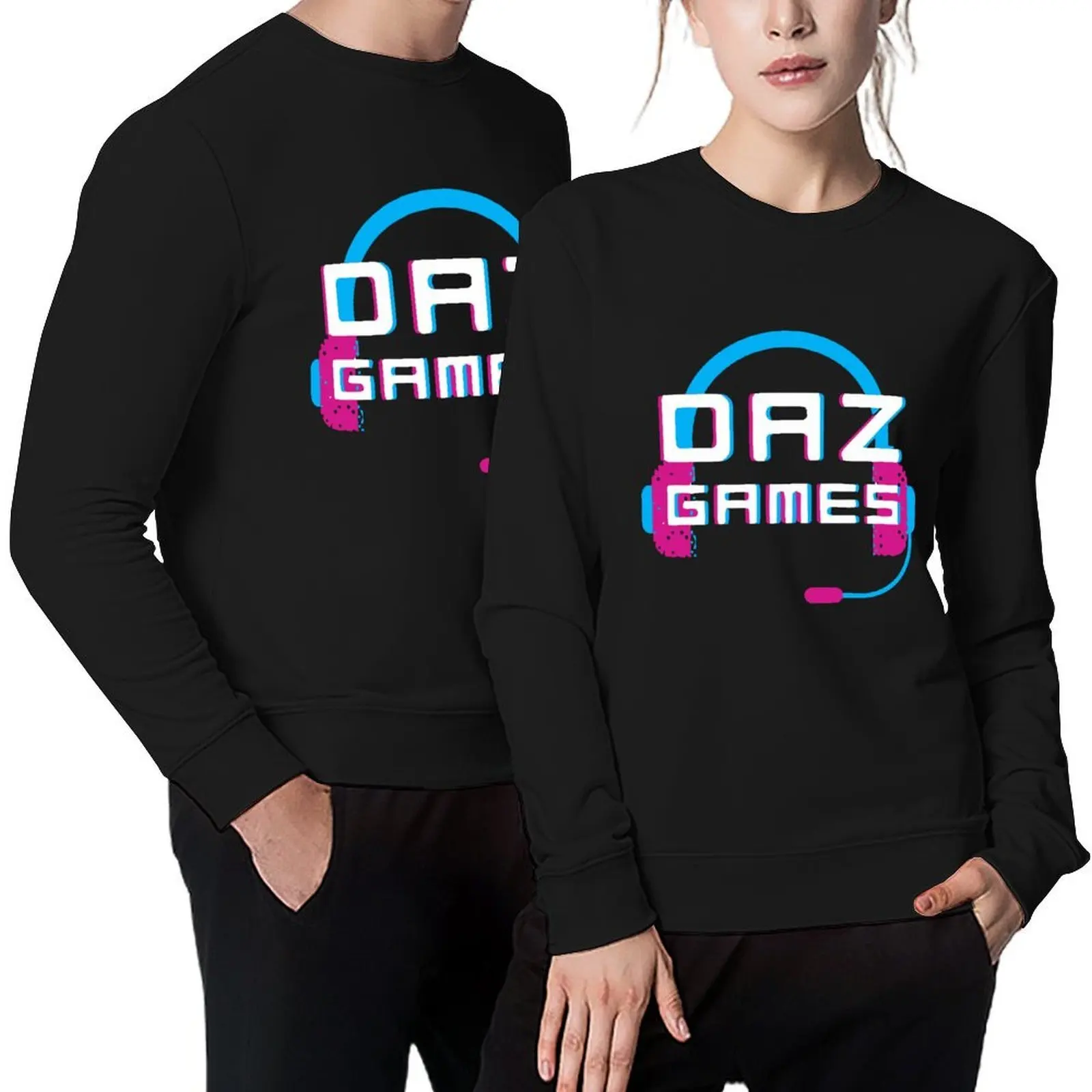 

Daz Games Headphone Pullover autumn clothes graphic t shirts men aesthetic clothing men clothing men sweatshirt