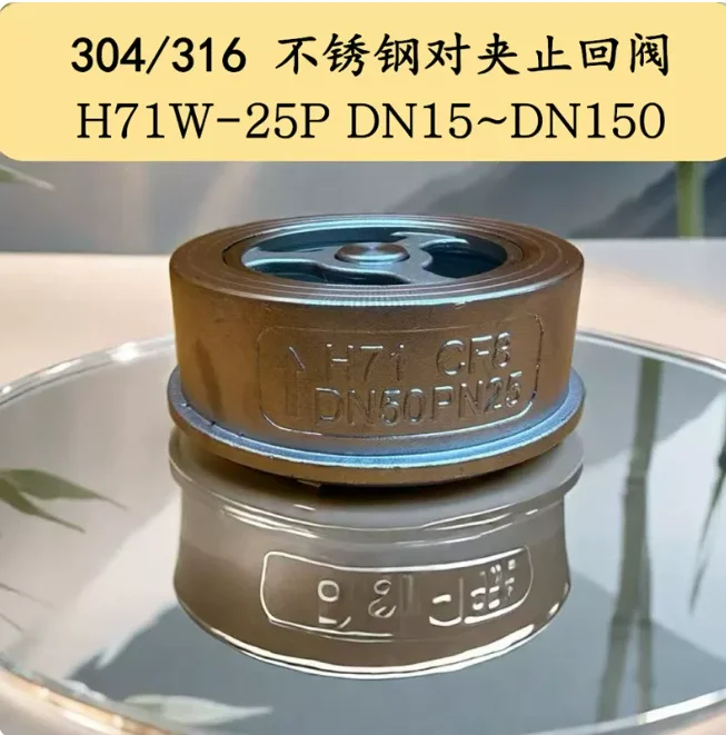 

304 stainless steel wafer check valve