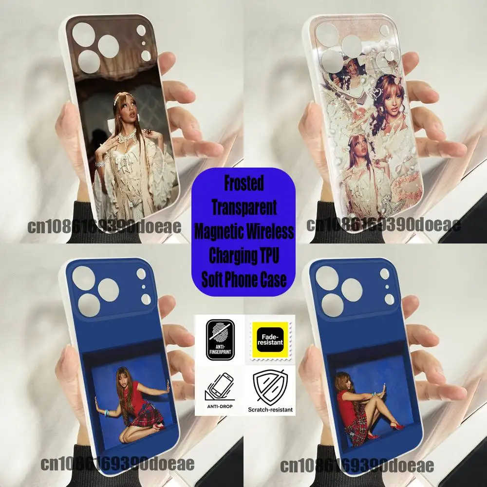 

For P-PinkPantheress Tonight Phone Case iPhone 13,16,11,15,12,17,14,Pro,Max,Plus,E,Air,Mini Wireless Charge Magnetic Clear