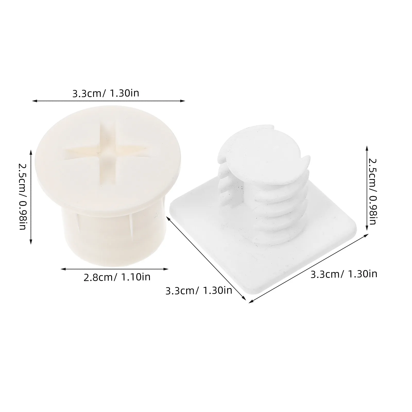 8Pcs Children Slide Fixing Screw Caps White Plastic Replacement Covers for Toddler Slide Rail Spare Parts Maintenance - view 5