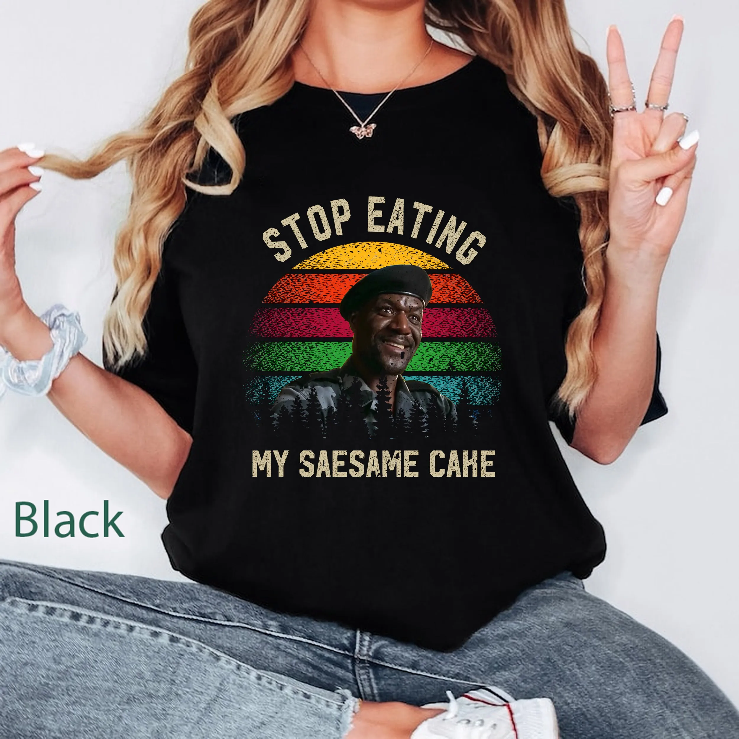 Congo Stop Eating My Sesame Cake Vintage Comfort Colors T Shirt Captain Wanta Funny Quote Fan Gift 2023