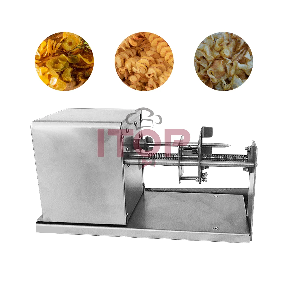 ITOP Potato Rotary Cutter Electric Commercial Pototos Vegetable Fruit Flower Shape Cutting Machine New Arrival 110V 220V