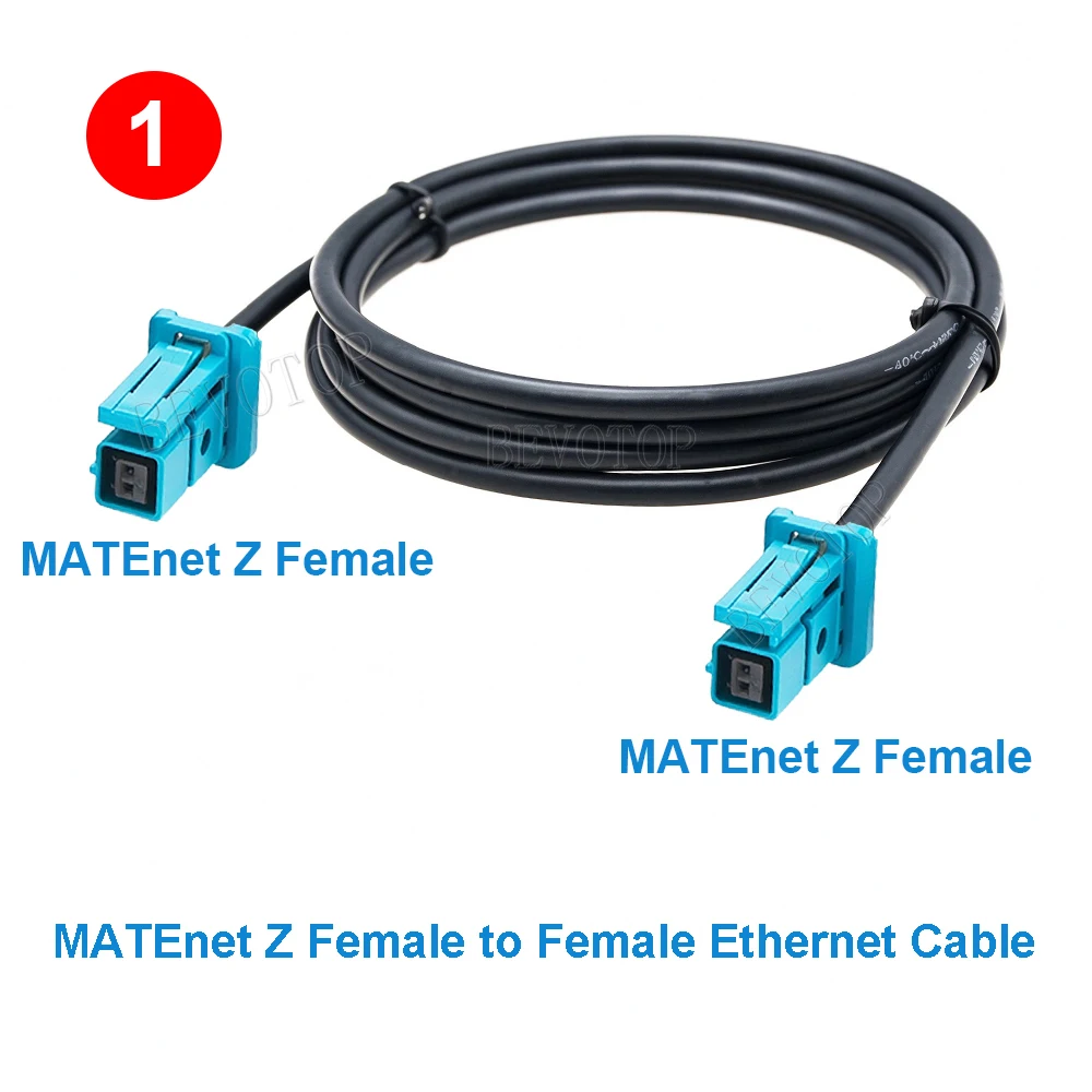 1PCS TE MATEnet Automotive Ethernet Cable 100/1000BASE-T1 Media Converter MATEnet Cable Z Code Female to Female 2302510-9