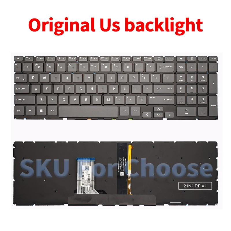 New US Keyboard For hp Victus 7/8/9 TPN-Q263 TPN-Q264 TPN-Q278 16-D 16-E 16T-D 15-FA