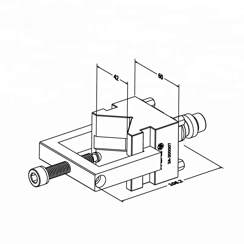 A-ONE fixture precision rapid adjustable V-block vise for clamping round parts 3A-200007