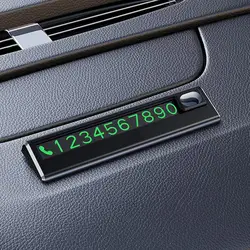Magnetic Glow in Dark Car Phone Number Card Temporary Parking Card Plate Telephone Number Car Park Stop Automobile Accessories