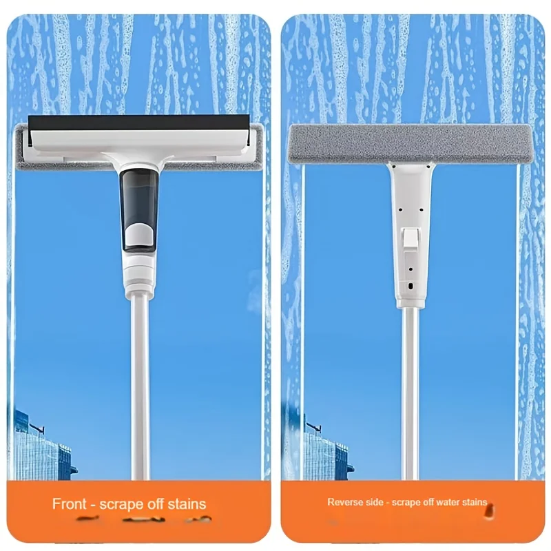 Kitchen and Bathroom Cleaning Tools Household Long Pole Glass Window Brush Multi-Functional