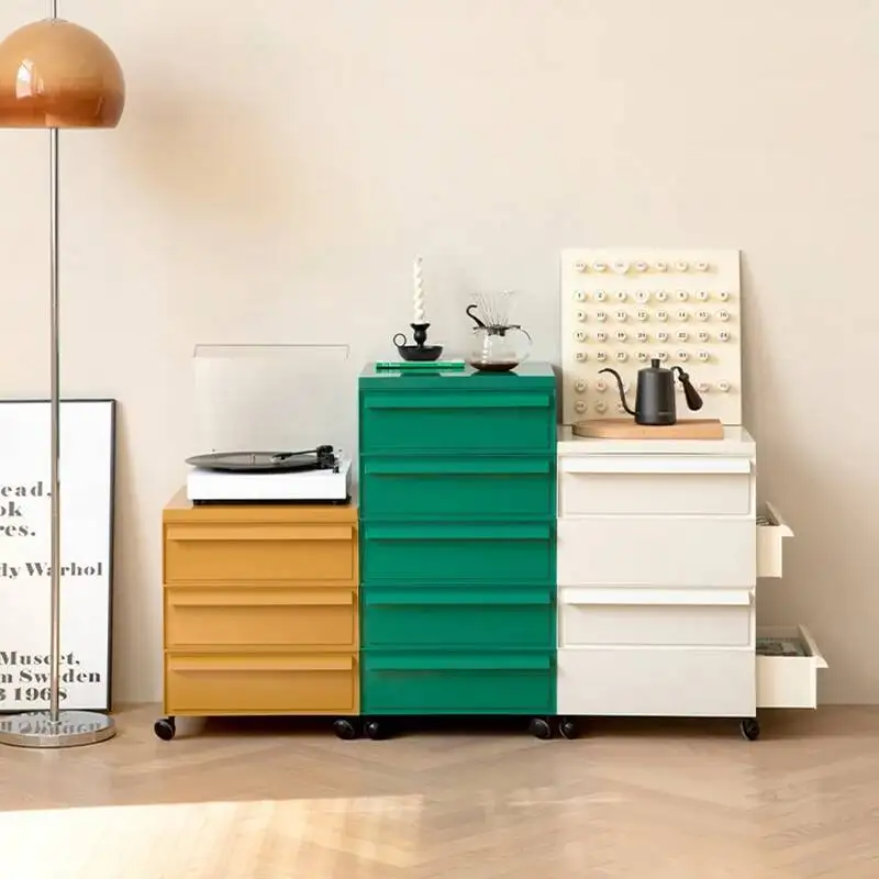 Mid Century Modern Minimalist Nightstand Mobile Bedroom Nordic Bedside Table Storage Cabinet Chevet De Lit Meuble Furniture WKNS