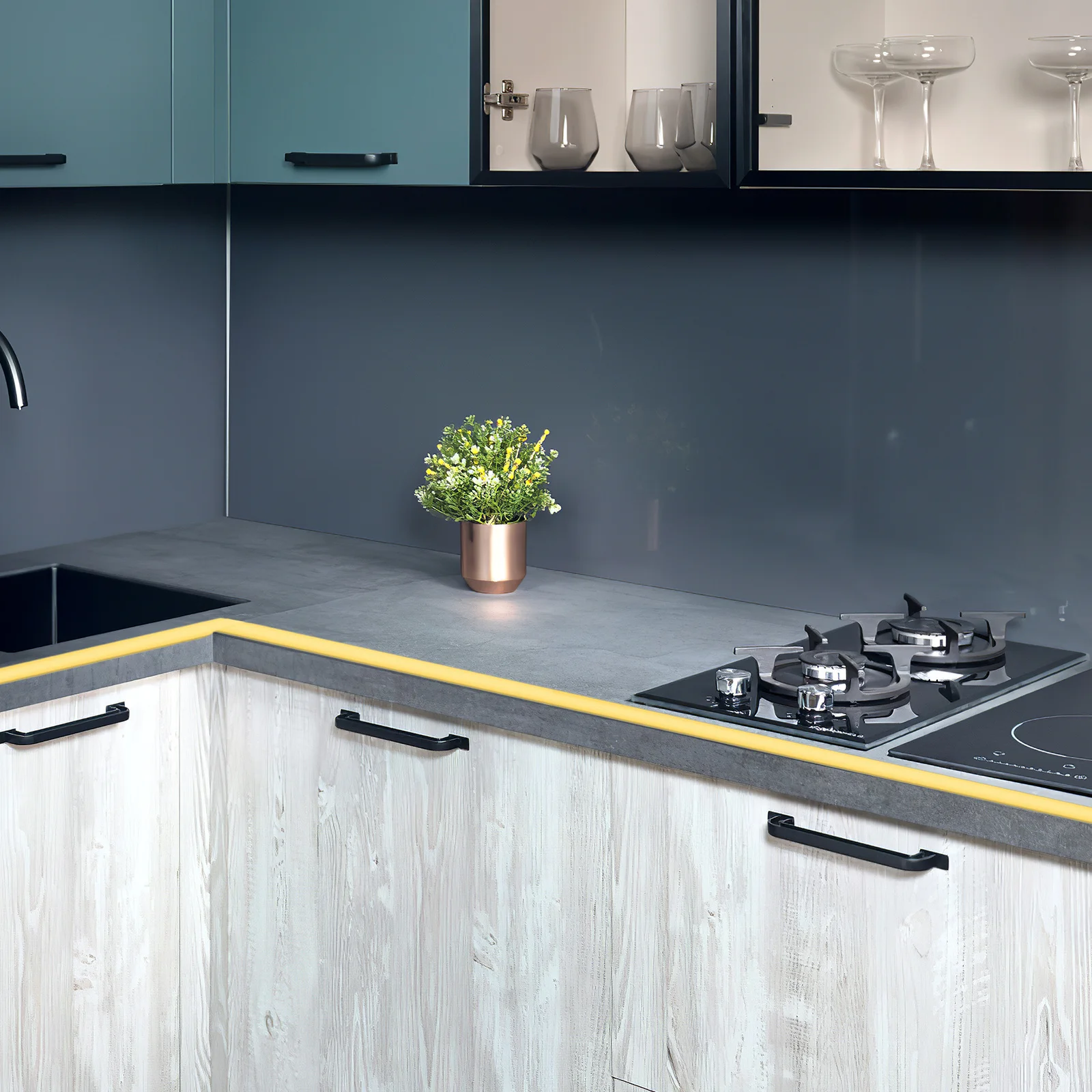 Nastro per mastice autoadesivo impermeabile in PVC Nastro per striscia da parete Cucina Bagno Lavandino Parete angolare Striscia per mastice autoadesiva