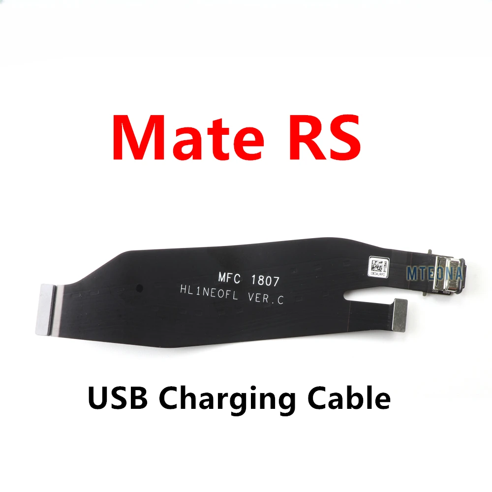 Microphone Sim Card Tray Holder Board USB Charging Dock Flat Cable For Huawei Mate RS Connector Flexible Ribbon