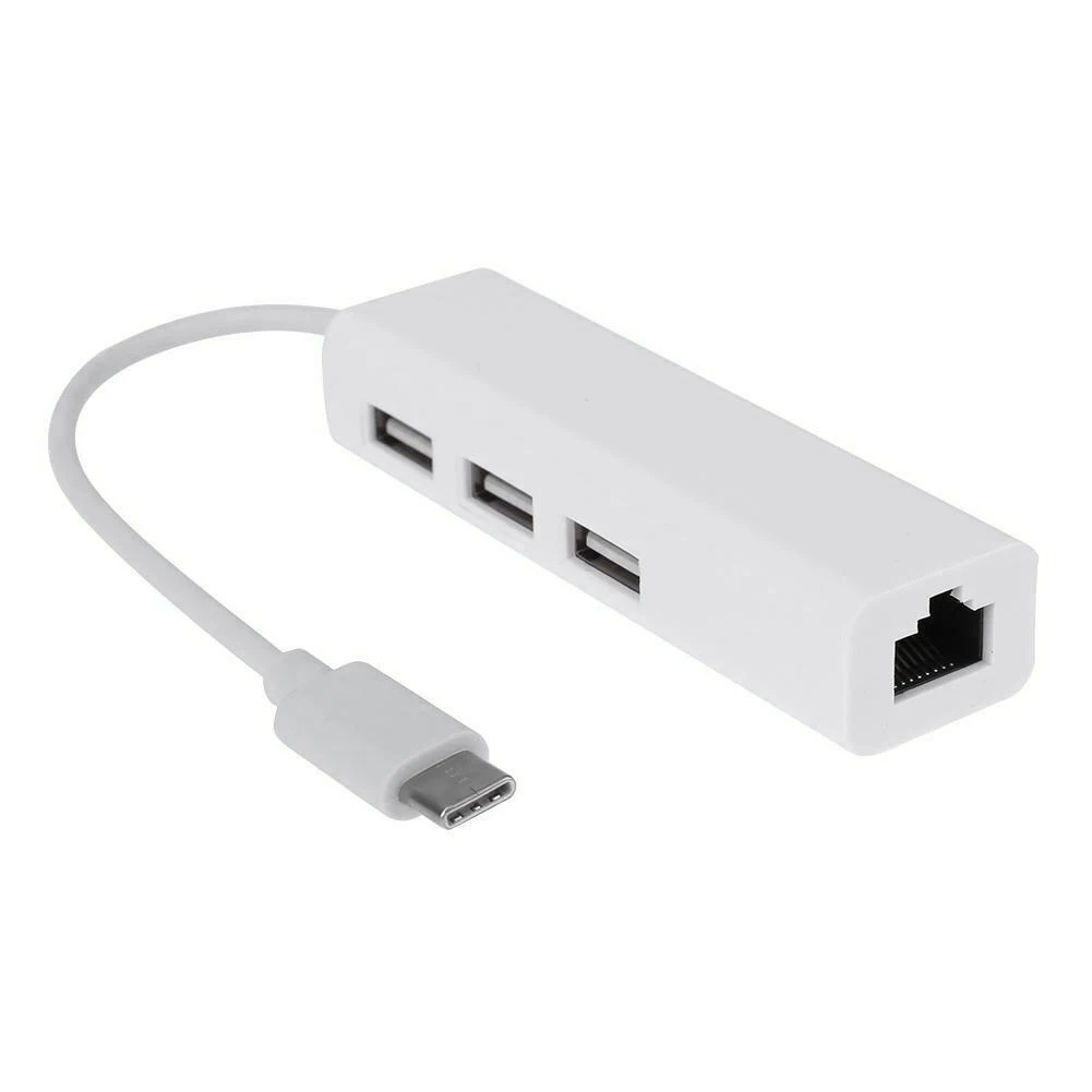 USB-C USB 3.1 Type C к USB RJ45 Ethernet Lan адаптер Hub кабель для Macbook PC