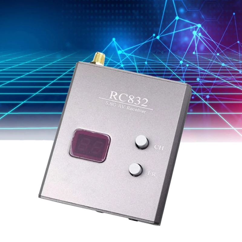 مستقبل Rc832 مع هوائي ، fghz ، 48ch ، av ، لمروحية متعددة المراوح ، rc كوادكوبتر