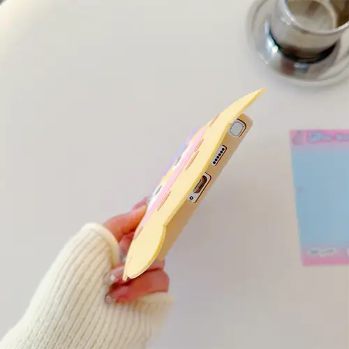 17 Pro Max Funny Cute Cartoon Whimsical Monster Phone Case for iPhone 16 15 14 13 Pro  Soft Silicone Playful Protective Cover - Image 4