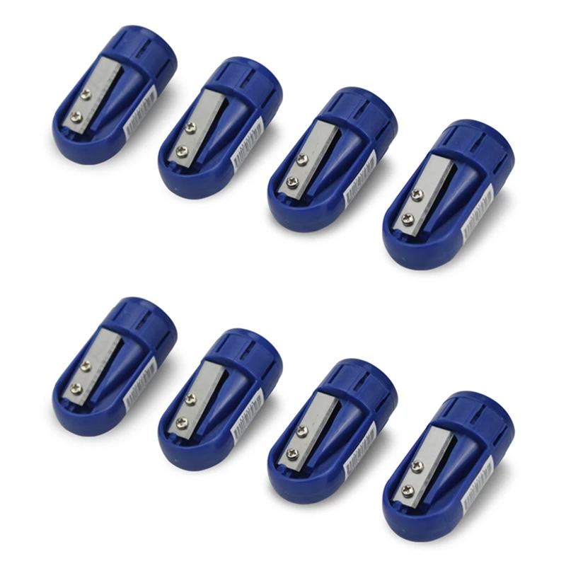 8PCS CarpenterดินสอSharpenerคู่มือดินสอSharpenerสําหรับแบนช่างไม้ดินสอ,แบบพกพาดินสอSharpeningเครื่องมือ
