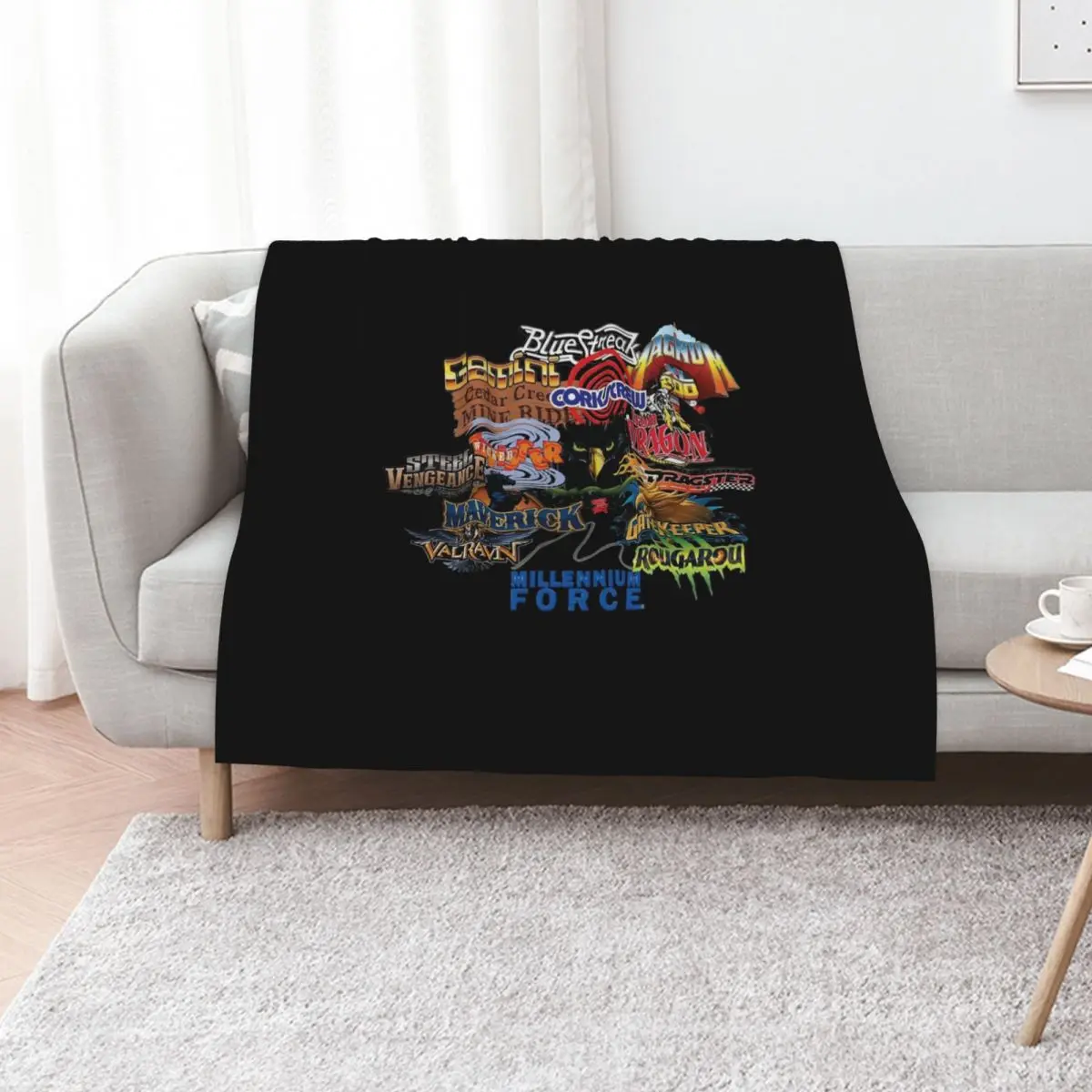 Cedar Point Roller Coaster Designer Classic T-Shirt Throw Blanket Furrys Hairy Giant Sofa Winter beds Vintage Blankets