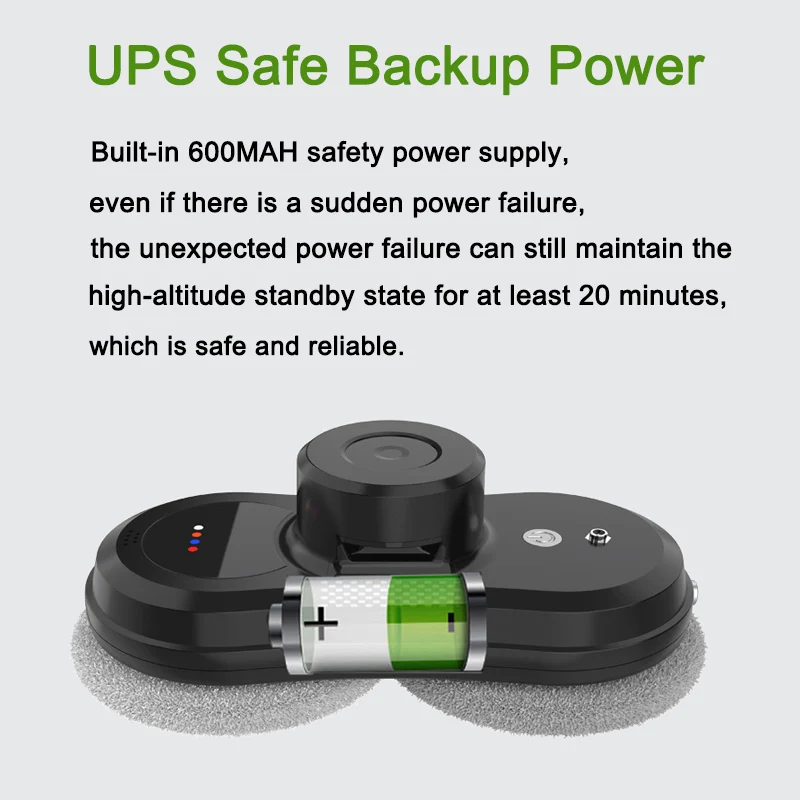 Purerobo W-R1 robô de limpeza de janelas com APP e remoto inteligente robô de limpeza automática de vidro aspirador de vidro elétrico