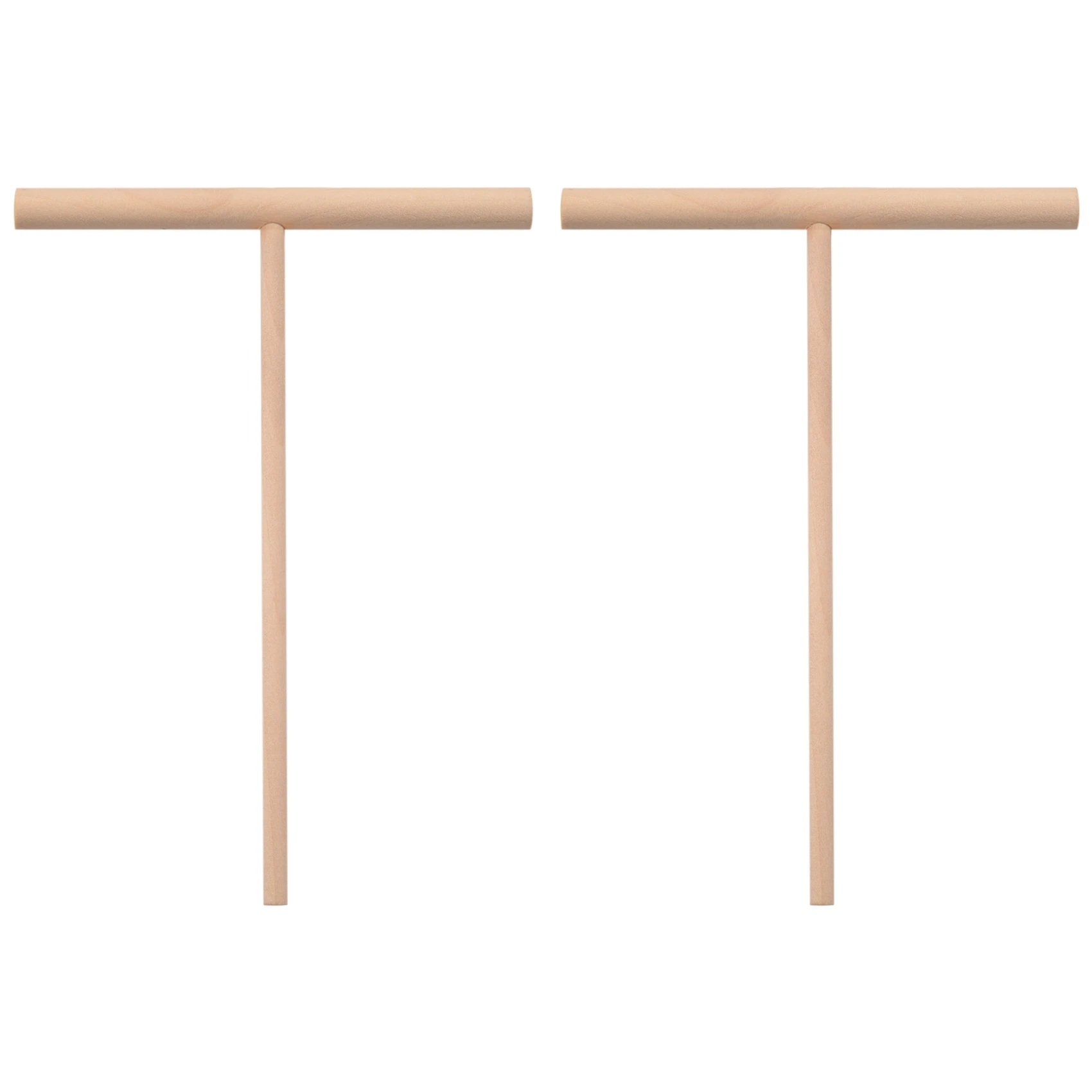 Practial T Shape Crepe Maker Pancake Batter Wooden Spreader Stick Home Kitchen Tool Kit DIY Use GSY