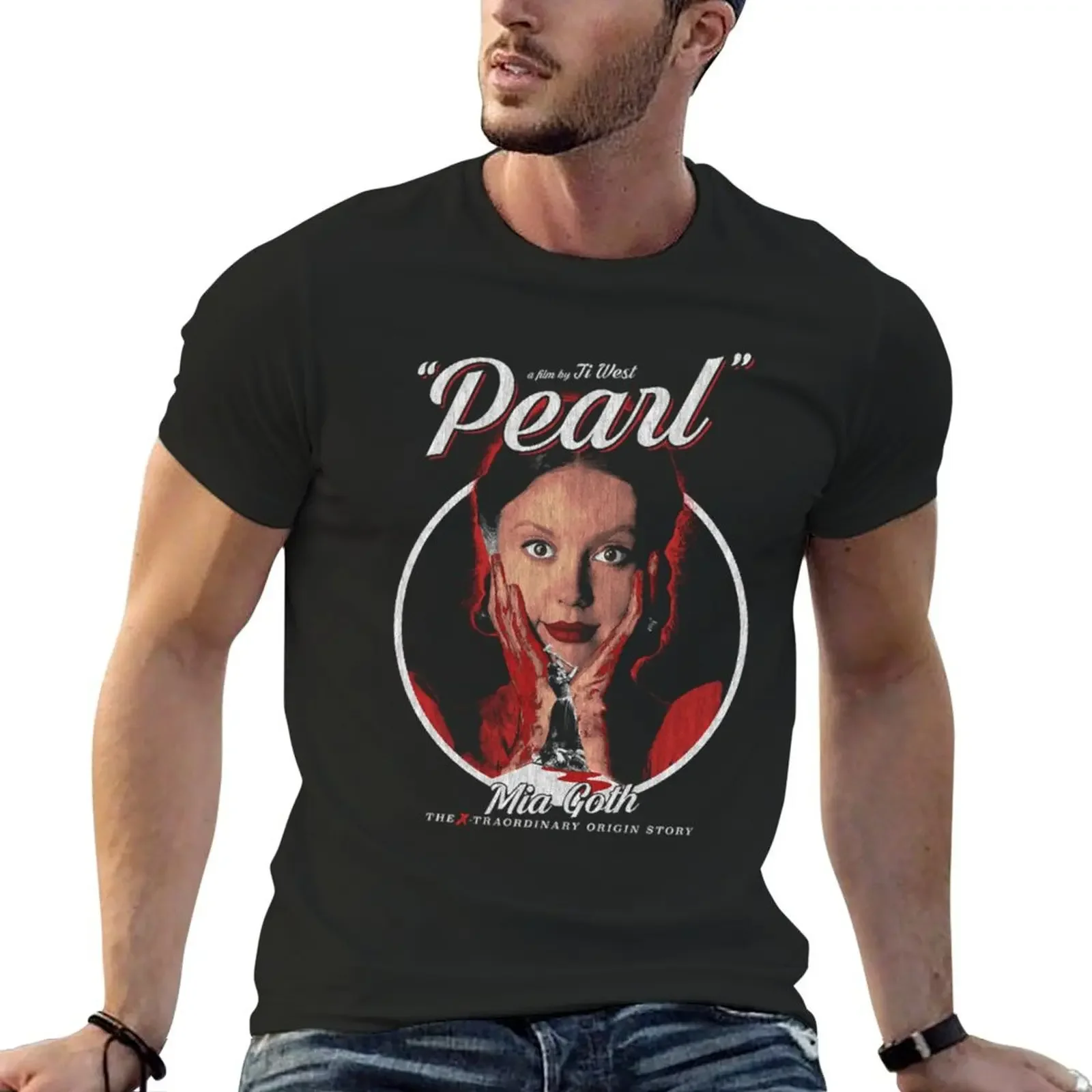 

Péárl, DISTRéSSéD, á24 films, Cúlt Clássic T-Shirt customs sports fans mens white t shirts